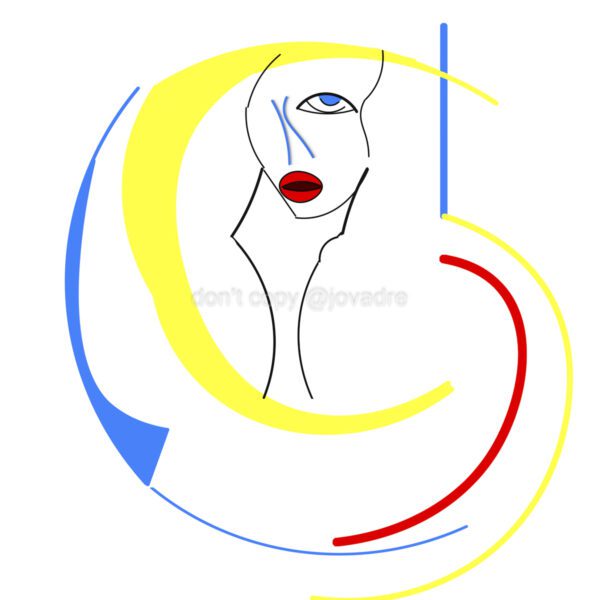 abstract met portret figurative