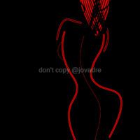 Elegante Pentekening van een Vrouwelijk Torso