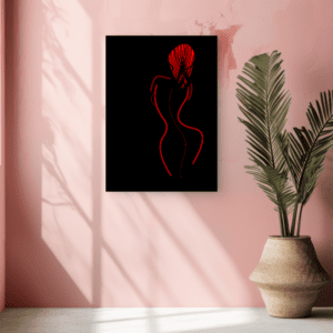 Elegante pentekening vrouwelijk torso - Afbeelding 2