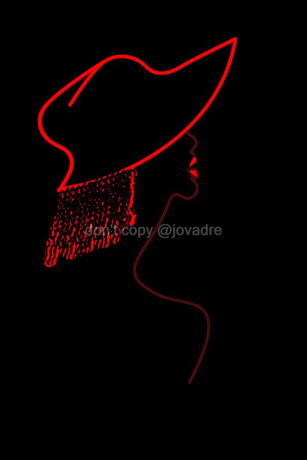 face with hat