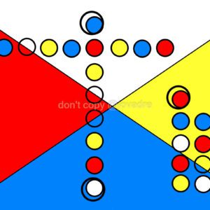 geïnspireerd door Mondriaan, mens erger je niet